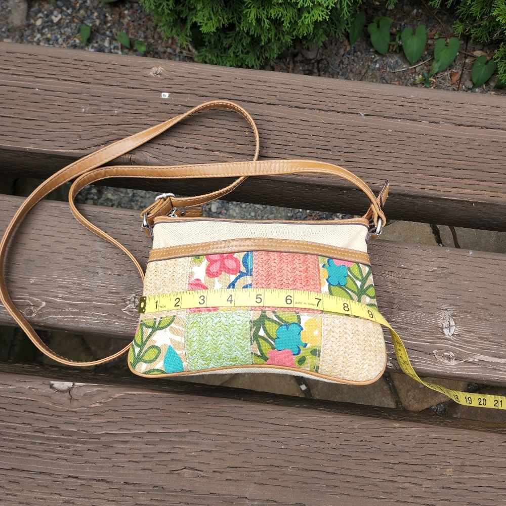 Relic Patchwork Canvas Fabric Small Crossbody Pur… - image 6